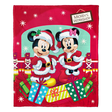 Mickey mouse christmas throw hot sale